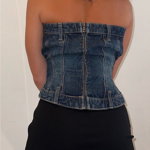 Zara TRF Denim Corset - Picture 3 of 4